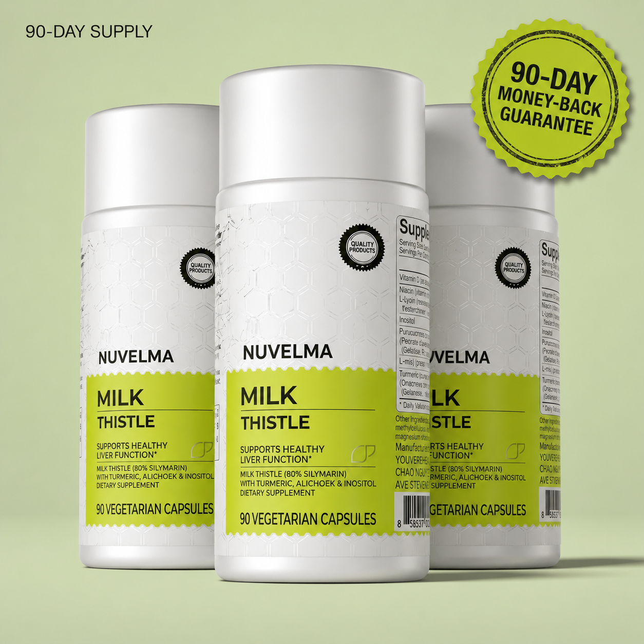 Milk Thistle Liver Detox – 80% Silymarin Formula