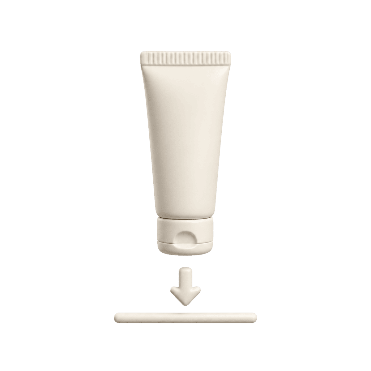 Cream calms ONLY the surface